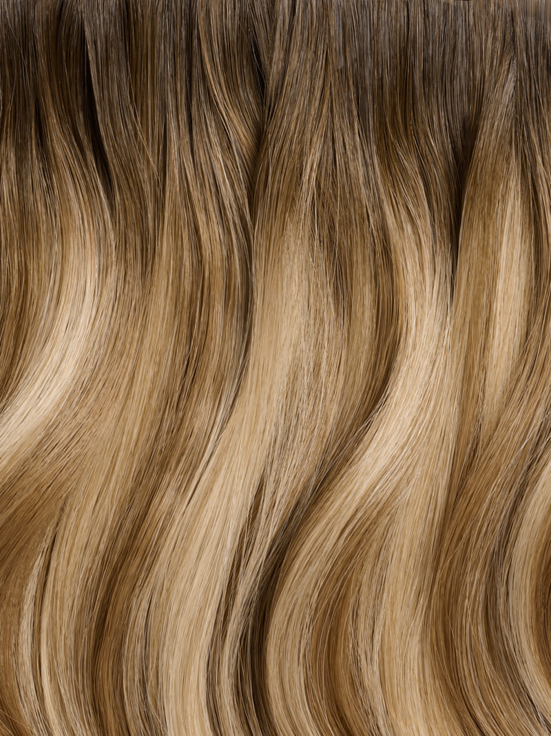 18" Root Glaze Invisible Weft - Colour #French Bronde