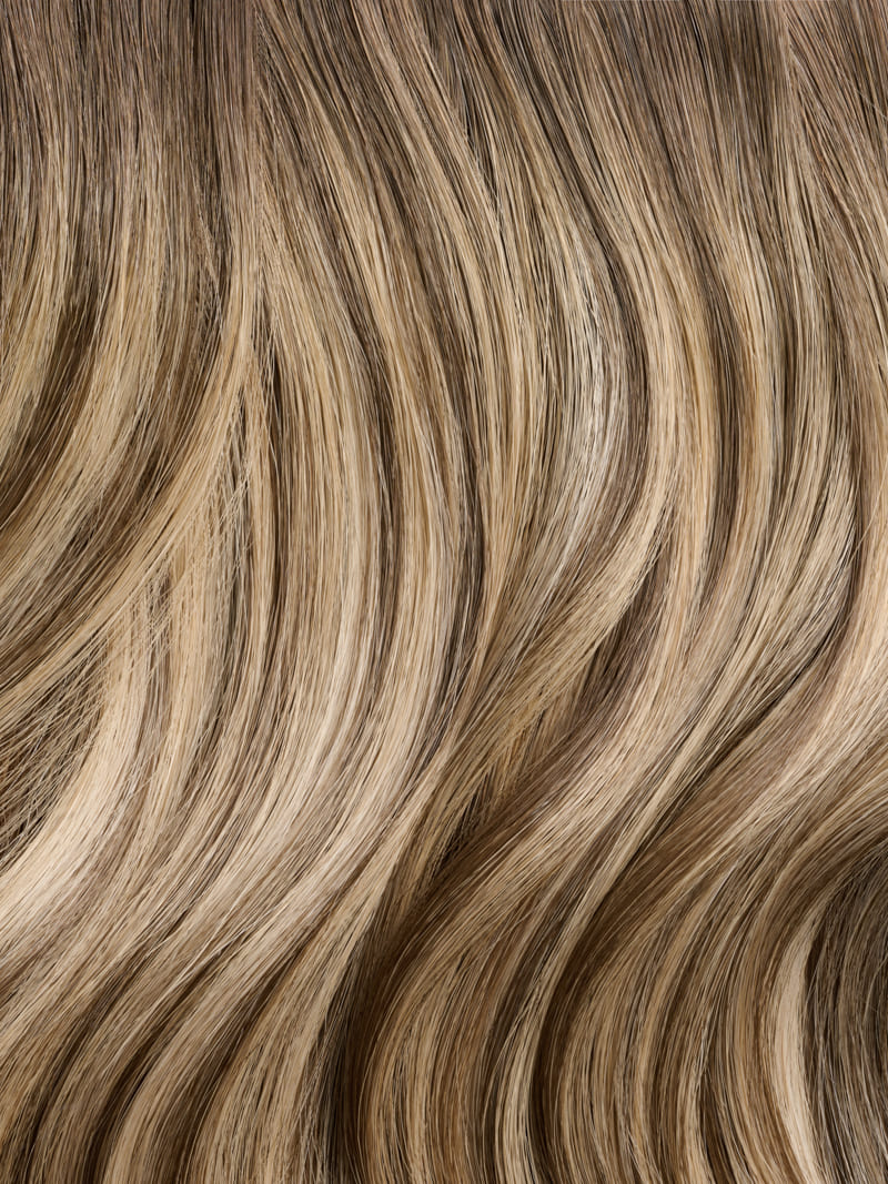 18" Root Glaze Invisible Weft - Colour #Teddy Bronde