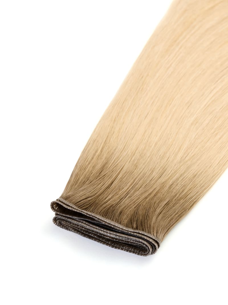 18" Root Glaze Invisible Weft - Colour #Creamy Blonde