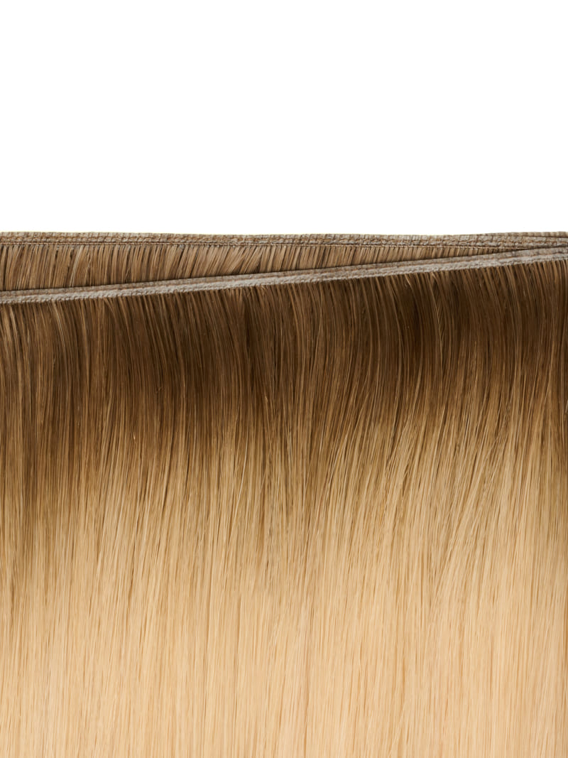 18" Root Glaze Invisible Weft - Colour #Creamy Blonde