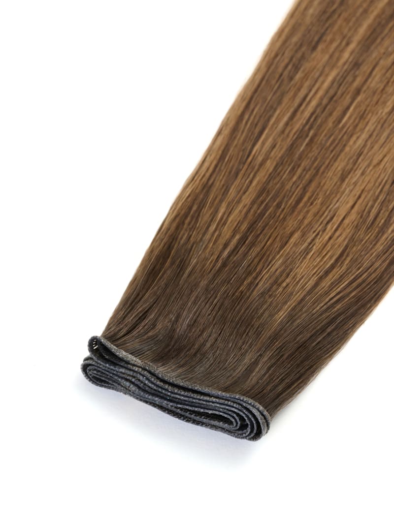 18" Root Glaze Invisible Weft - Colour #Expensive Brunette