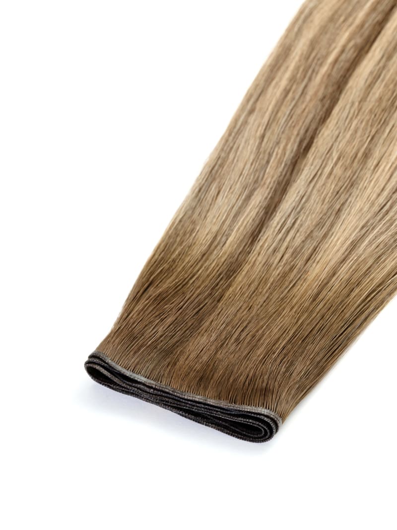 18" Root Glaze Invisible Weft - Colour #Teddy Bronde